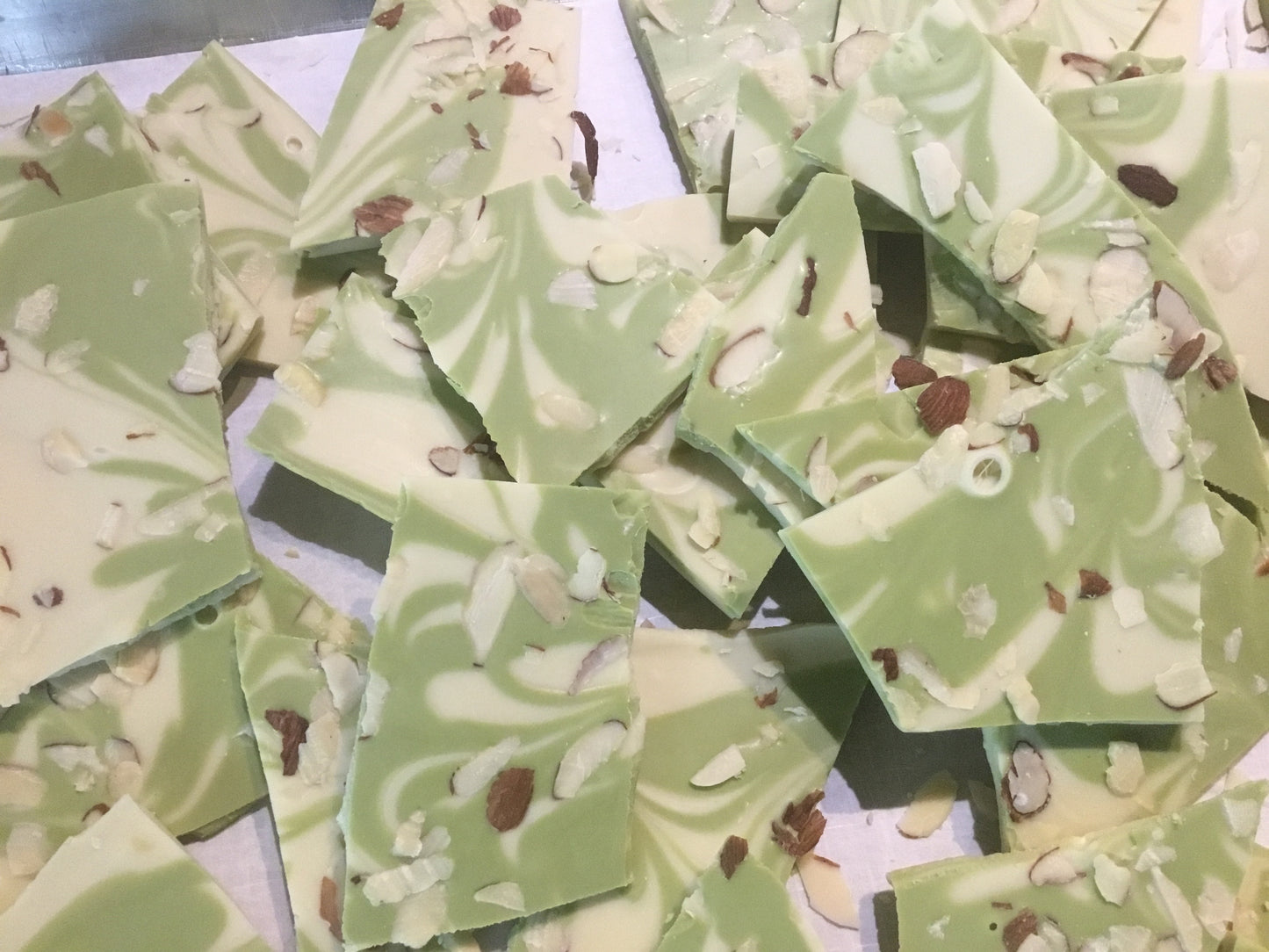 White Chocolate "Matcha" Bark