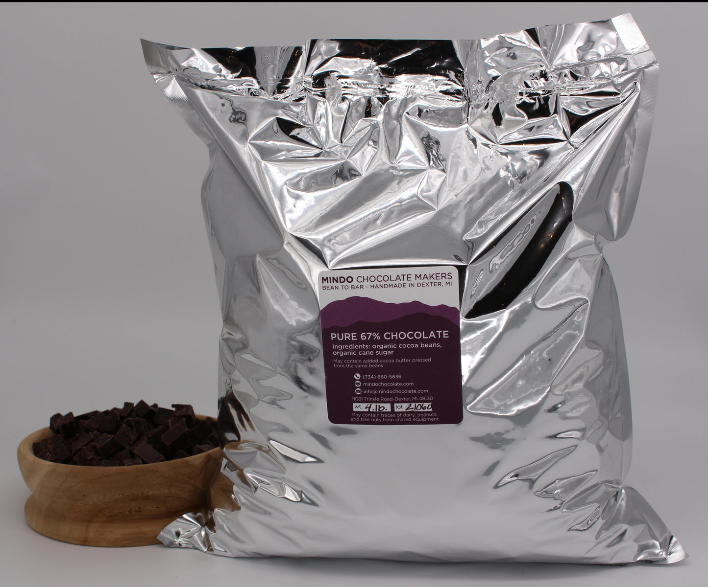 67% Chocolate Chunks - 4lb