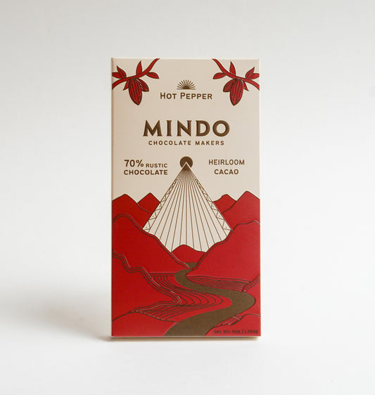 70% Chocolate "Rustic Hot Pepper" Bar