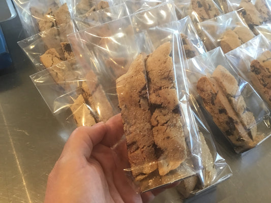 100% Chocolate Chunk Biscotti