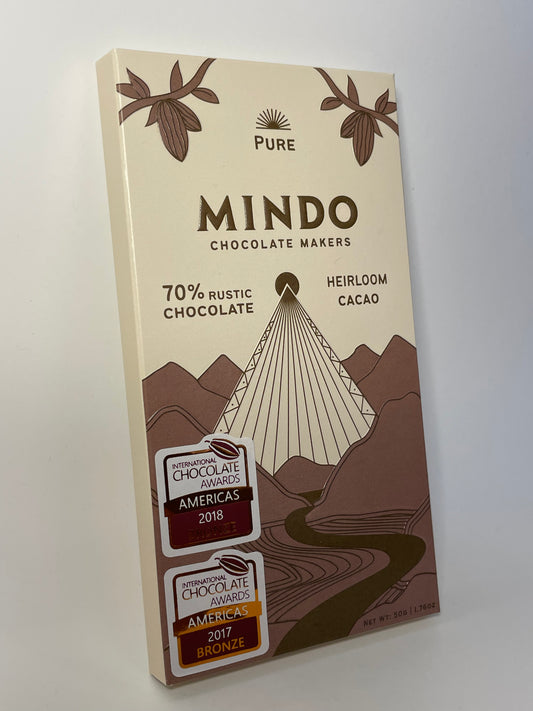 Pure 70% Chocolate "Rustic" Bar