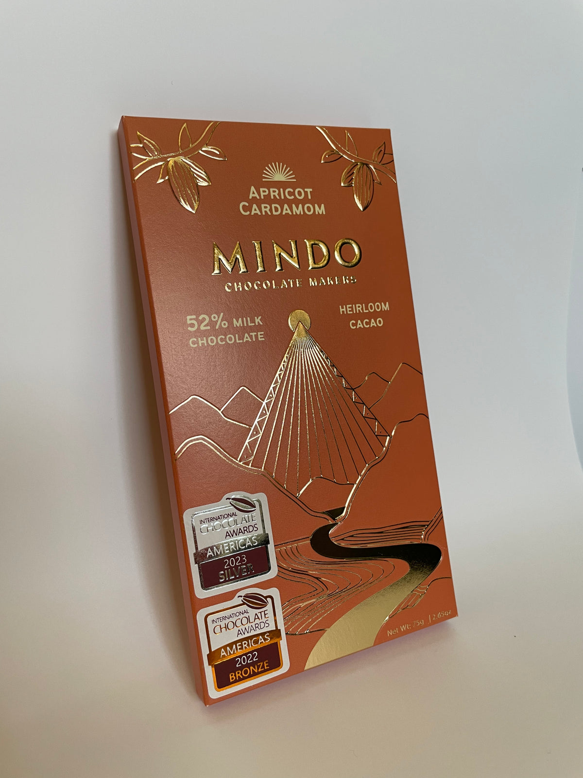 52% Milk Chocolate "Apricot Cardamom" Bar
