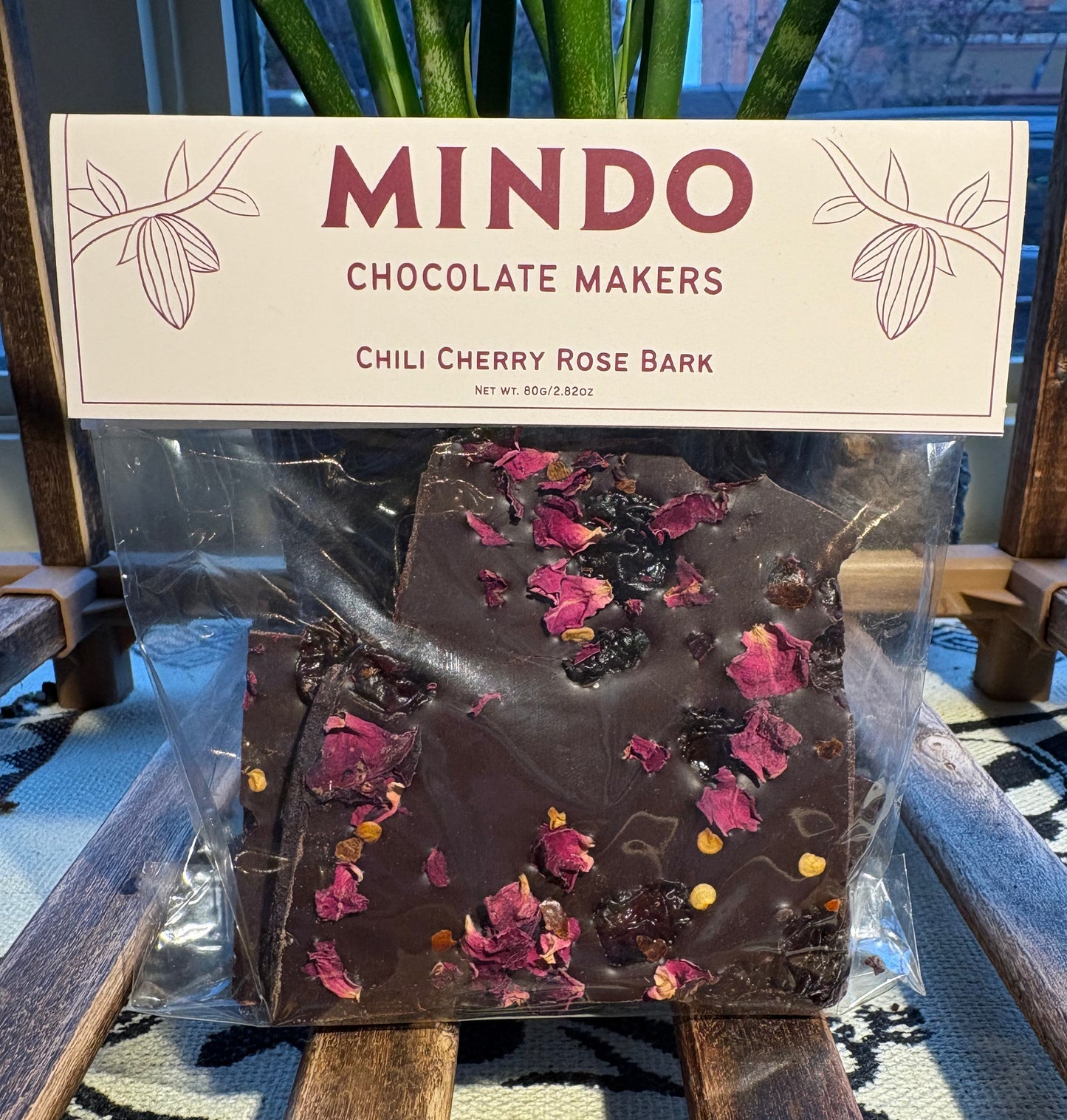 Dark Chocolate "Chili, Cherry & Rose" Bark