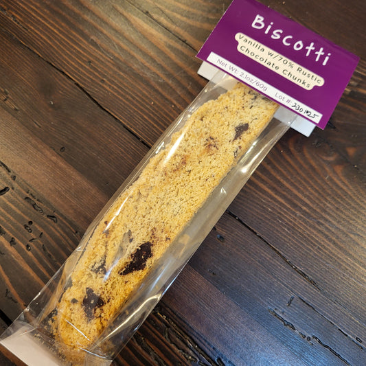 Rustic Biscotti Vanilla  70% Rustic Cacao - Soy Free