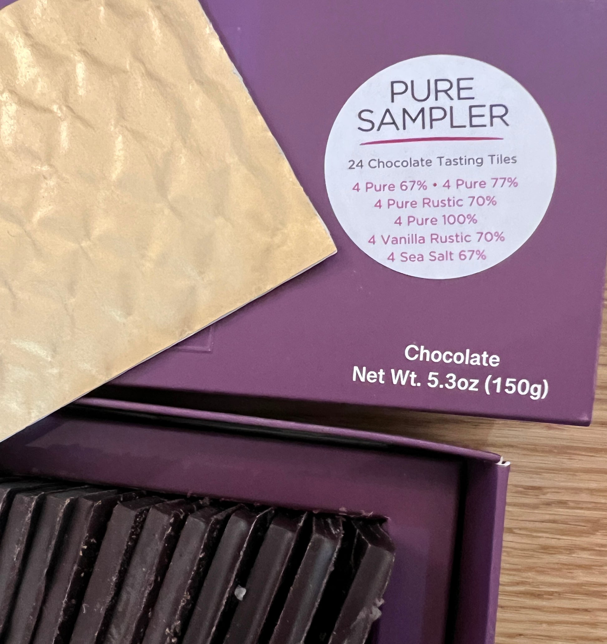 Pure Chocolate Sampler or tasting kit 