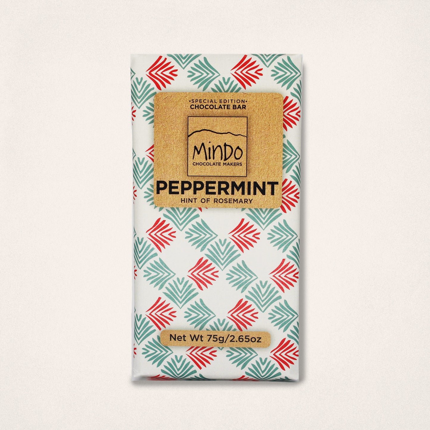 52% Milk Chocolate "Peppermint Rosemary" Bar